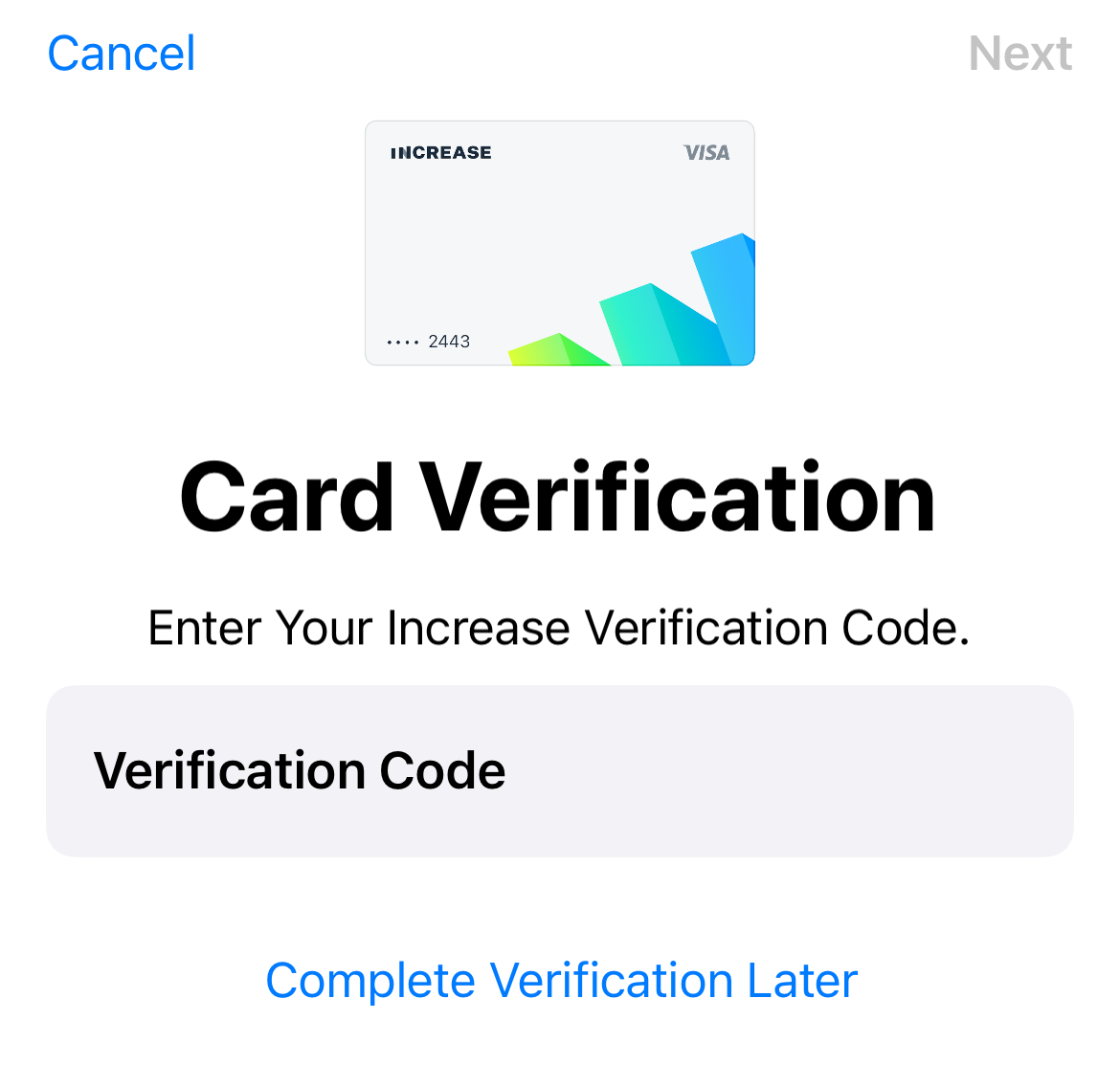 Apple Pay enter two-factor code