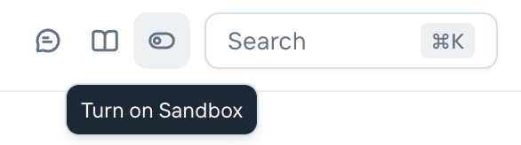 Sandbox toggle